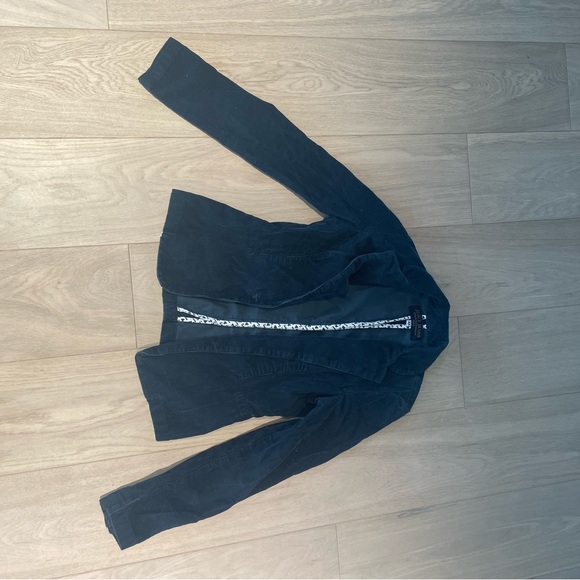 Dark Blue Velvet Juicy Couture Jacket - Picture 3 of 6